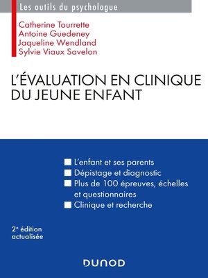 cover image of L'évaluation en clinique du jeune enfant--2e éd.